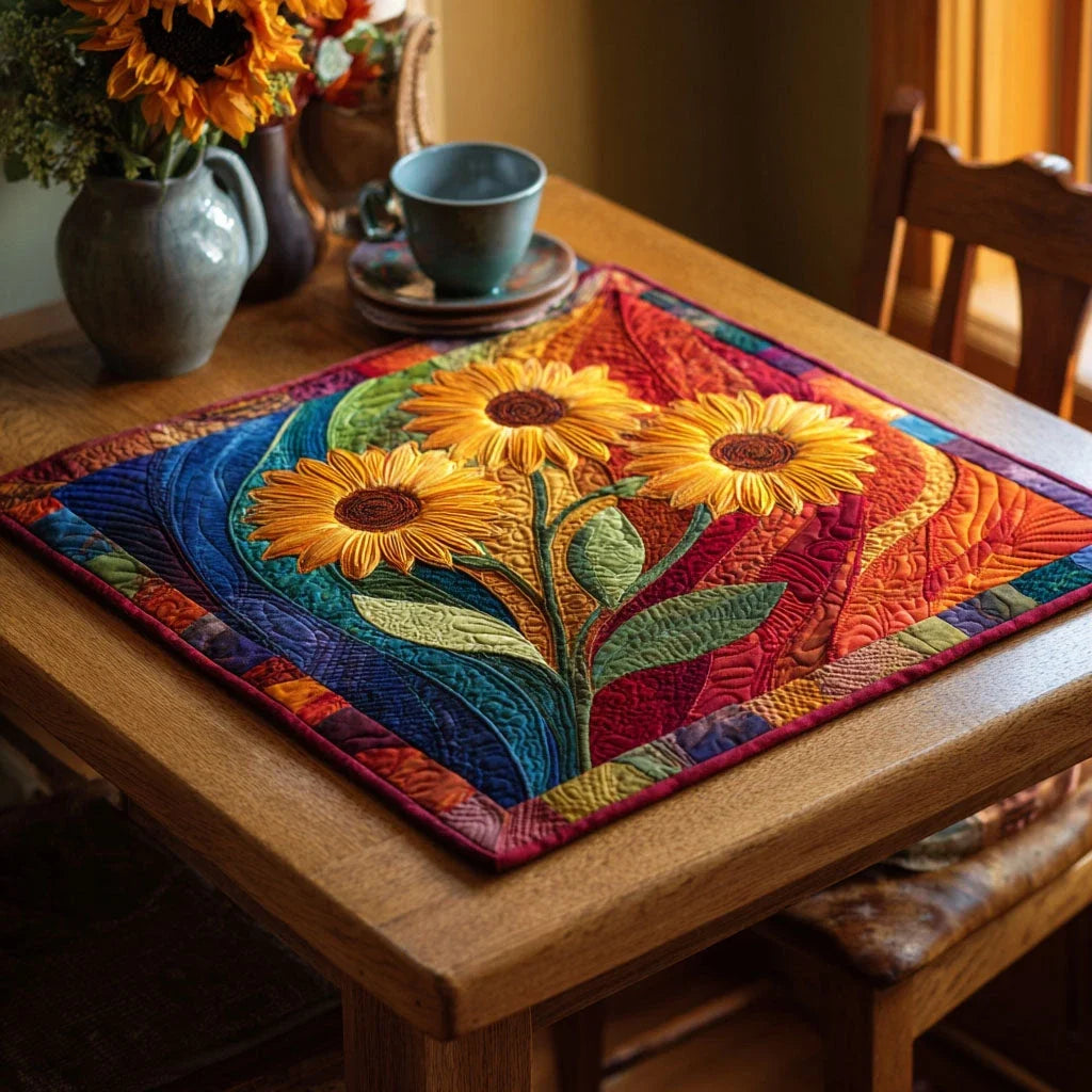 Sun Dance Quilted Table Topper