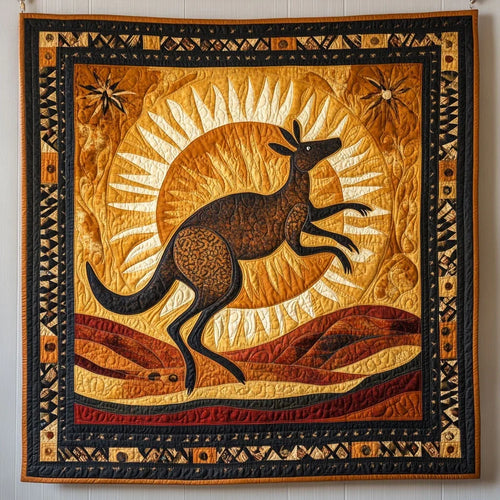 Sunbound Kangaroo Quilt Blanket