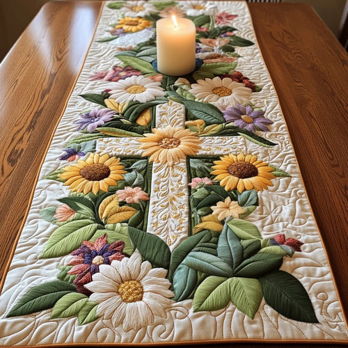 Sunflower Bliss Quilted Table Runner