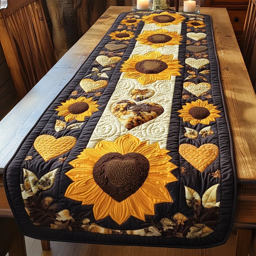 Sunlit Blooms Quilted Table Runner