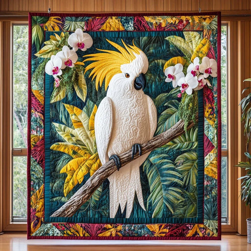 Sunlit Plumage Quilt Blanket