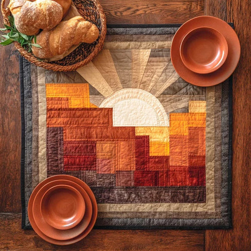 Sunlit Ridge Quilted Table Topper