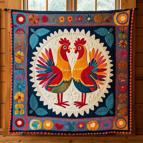 Sunny Chicken Quilt Blanket