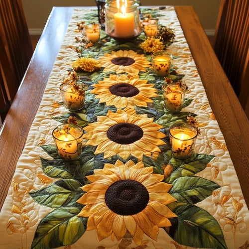 Sunny Delight Quilted Table Runner