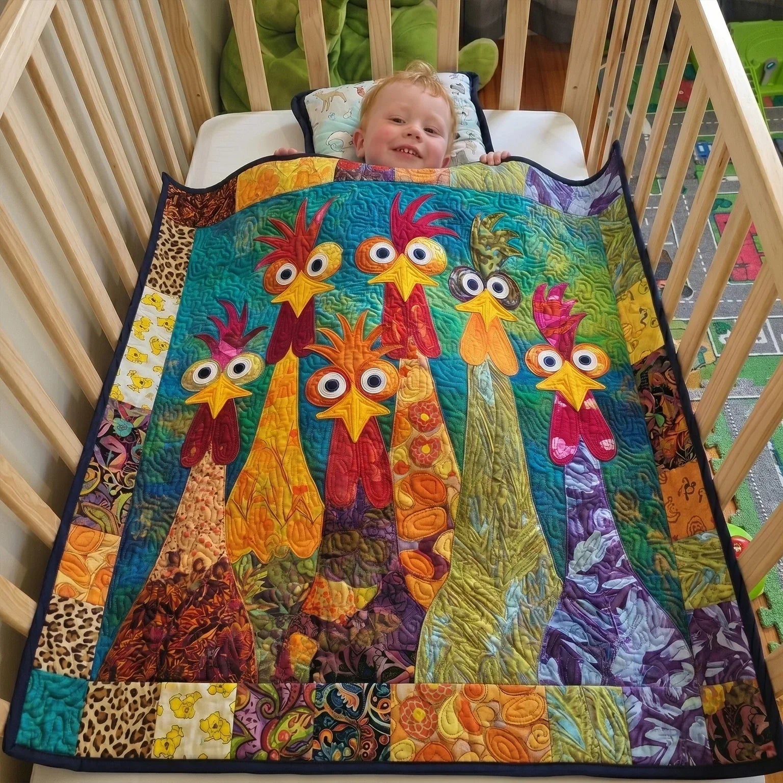 Sunny Farm Quilt Blanket - Quilted Blanket by Wild and Way
