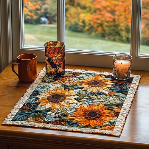 Sunny Meadow Quilted Table Topper
