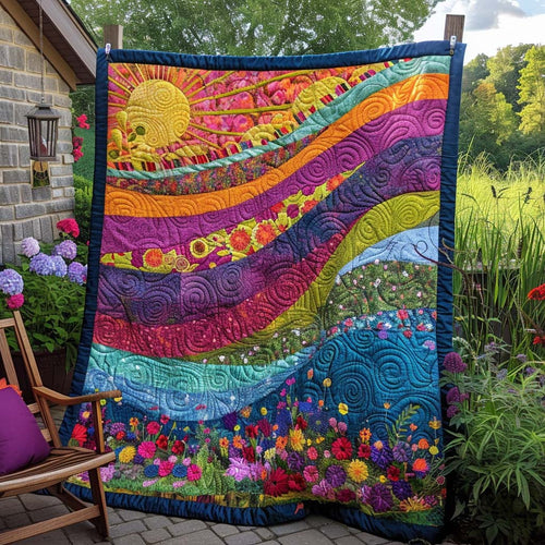 Sunny Paradise Quilt Blanket - Quilted Blanket by Wild and Way