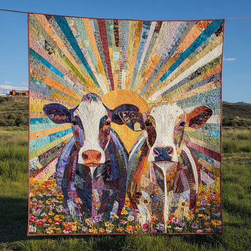 Sunny Pasture Quilt Blanket - Quilted Blanket by Wild and Way