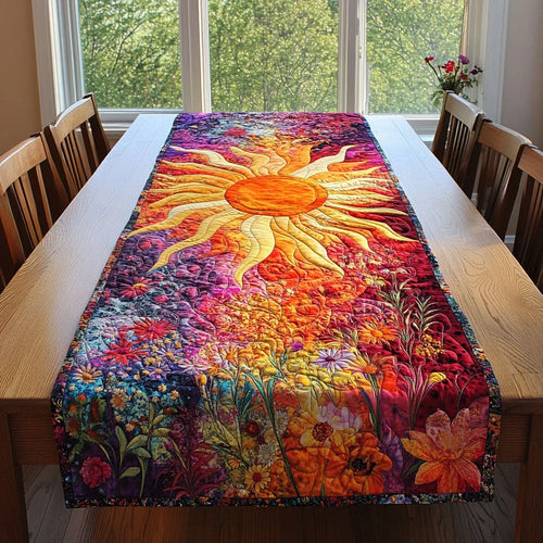 Sunny Tides Quilted Table Runner