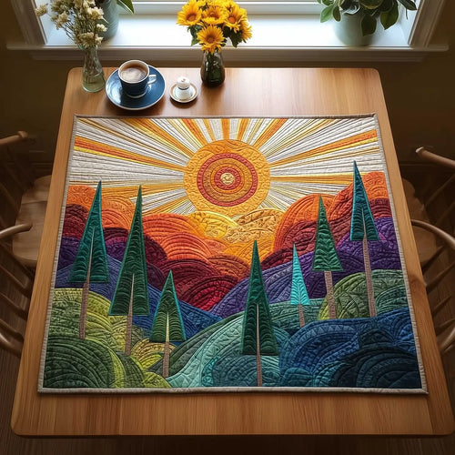 Sunrise Canyon Quilted Table Topper