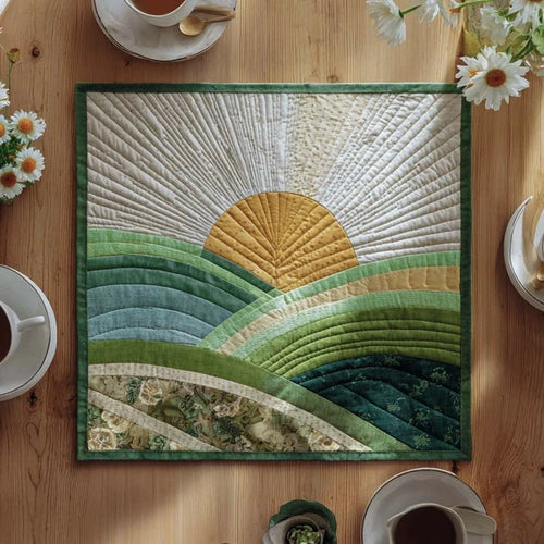 Sunrise Majesty Quilted Table Topper