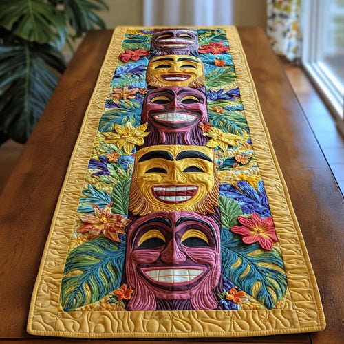 Sunset Faces Quilted Table Runner