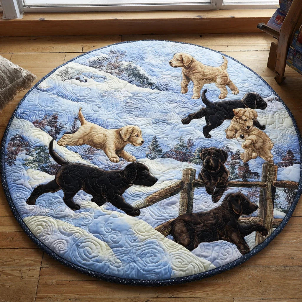 Sunset Guardian Quilted Round Mat
