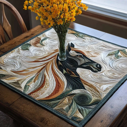 Sunset Horse Quilted Table Topper