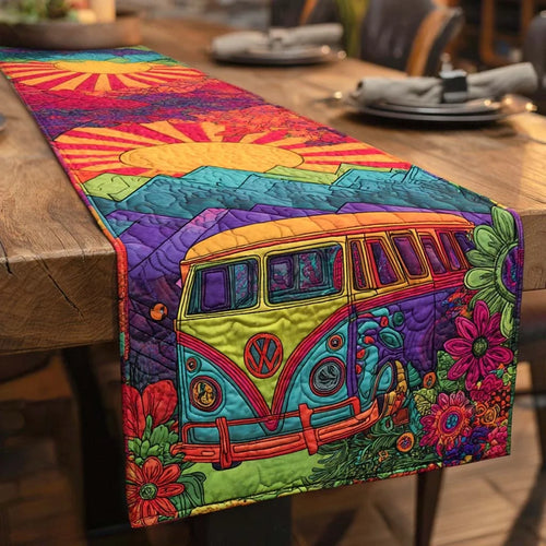 Sunset Ride Quilted Table Runner