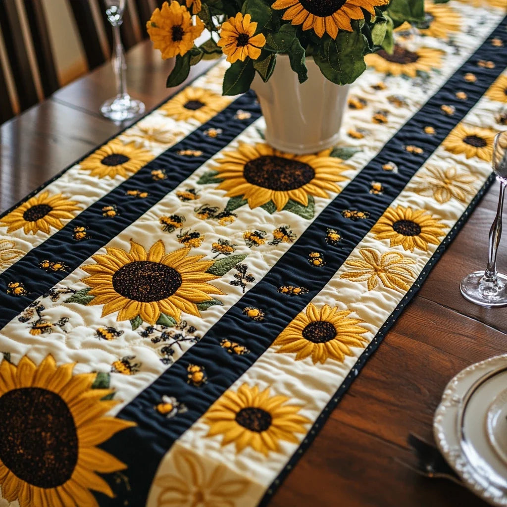 Sunset Symphony Quilted Table Runner