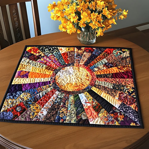Sunshine Glow Quilted Table Topper