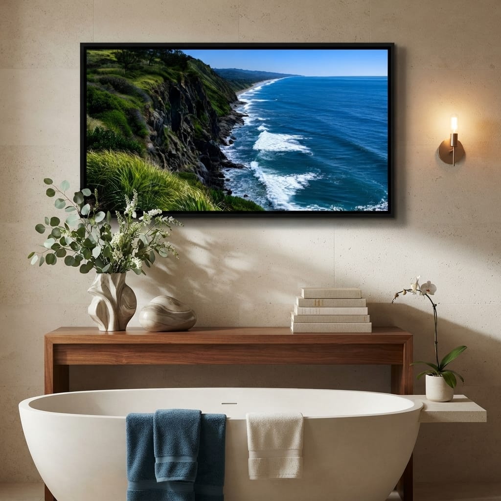 Surreal Coast Waters Canvas Wall Art