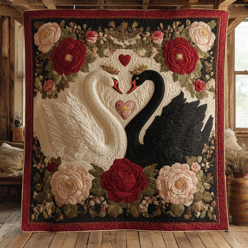 Swan Serenade Quilt Blanket