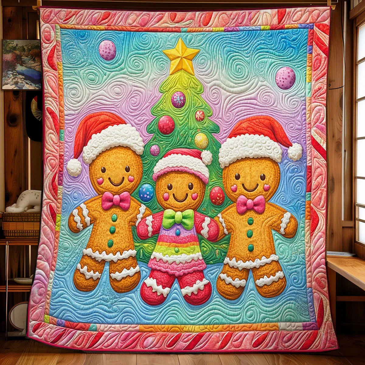 Sweet Gingerbread Quilt Blanket
