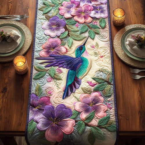 Sweet Nectar Journey Quilted Table Runner