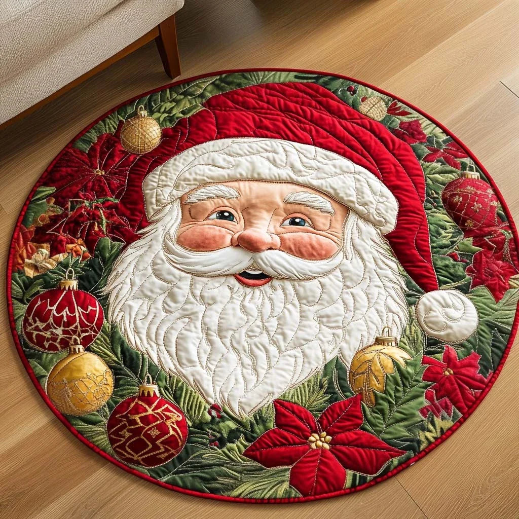 Sweet Noel Quilted Round Mat