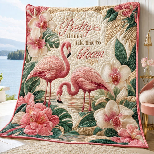 Sweet Patience Quilt Blanket - Quilted Blanket by Wild and Way