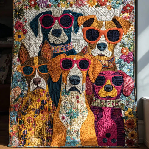 Sweet Puppy Quilt Blanket - Quilted Blanket by Wild and Way