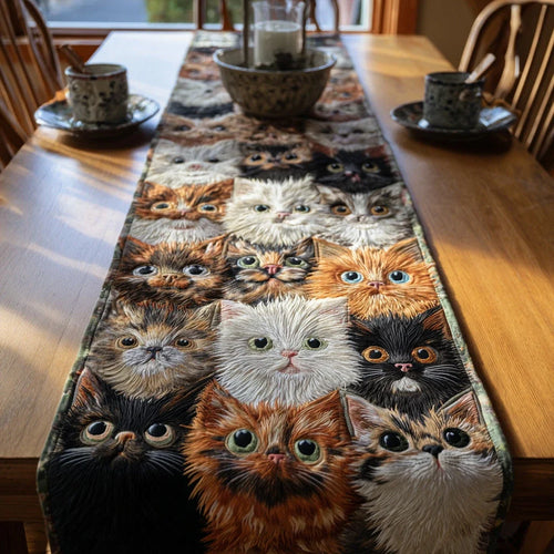 Tabby Tales Quilted Table Runner