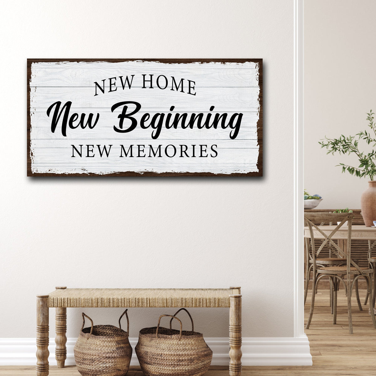 New Home Sign - Style 1 - canvas