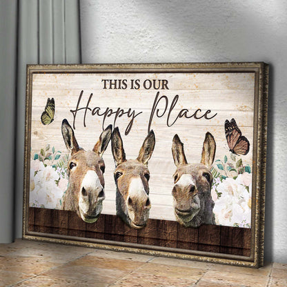 This Is Our Happy Place Donkey Sign ()