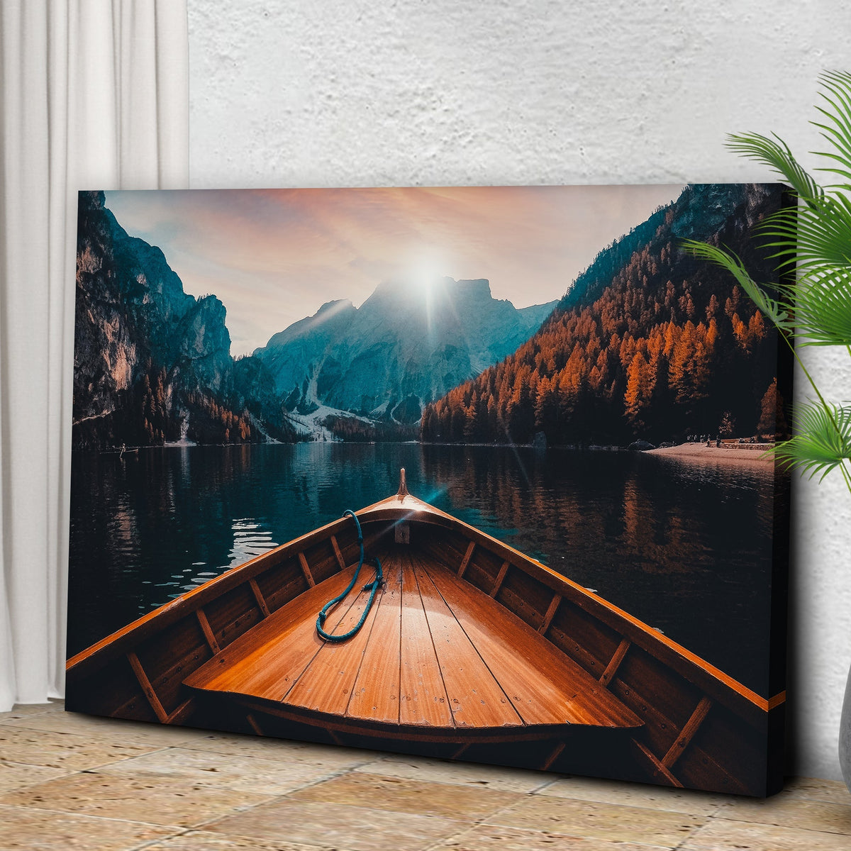 Boat View Canvas Wall Art