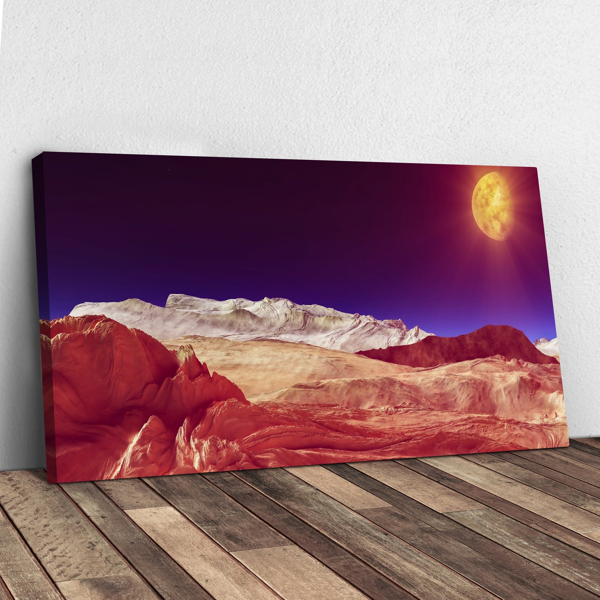 Mountain Astronomy Canvas Wall Art