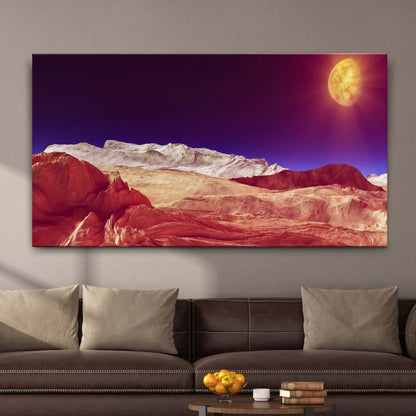 Mountain Astronomy Canvas Wall Art