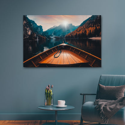 Boat View Canvas Wall Art