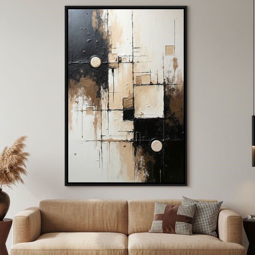 Fading Coordinates Canvas Wall Art