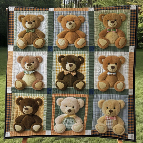 Teddy Friend Quilt Blanket