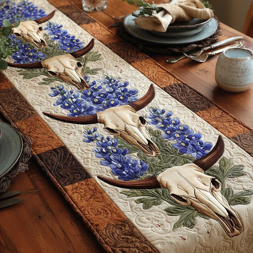 Texas Longhorn Quilted Table Runner