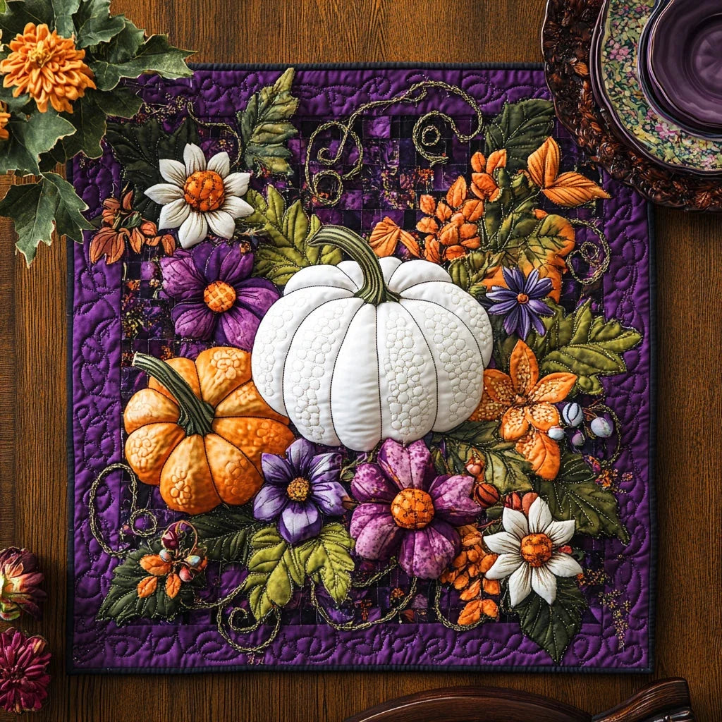 Thankful Hearts Quilted Table Topper