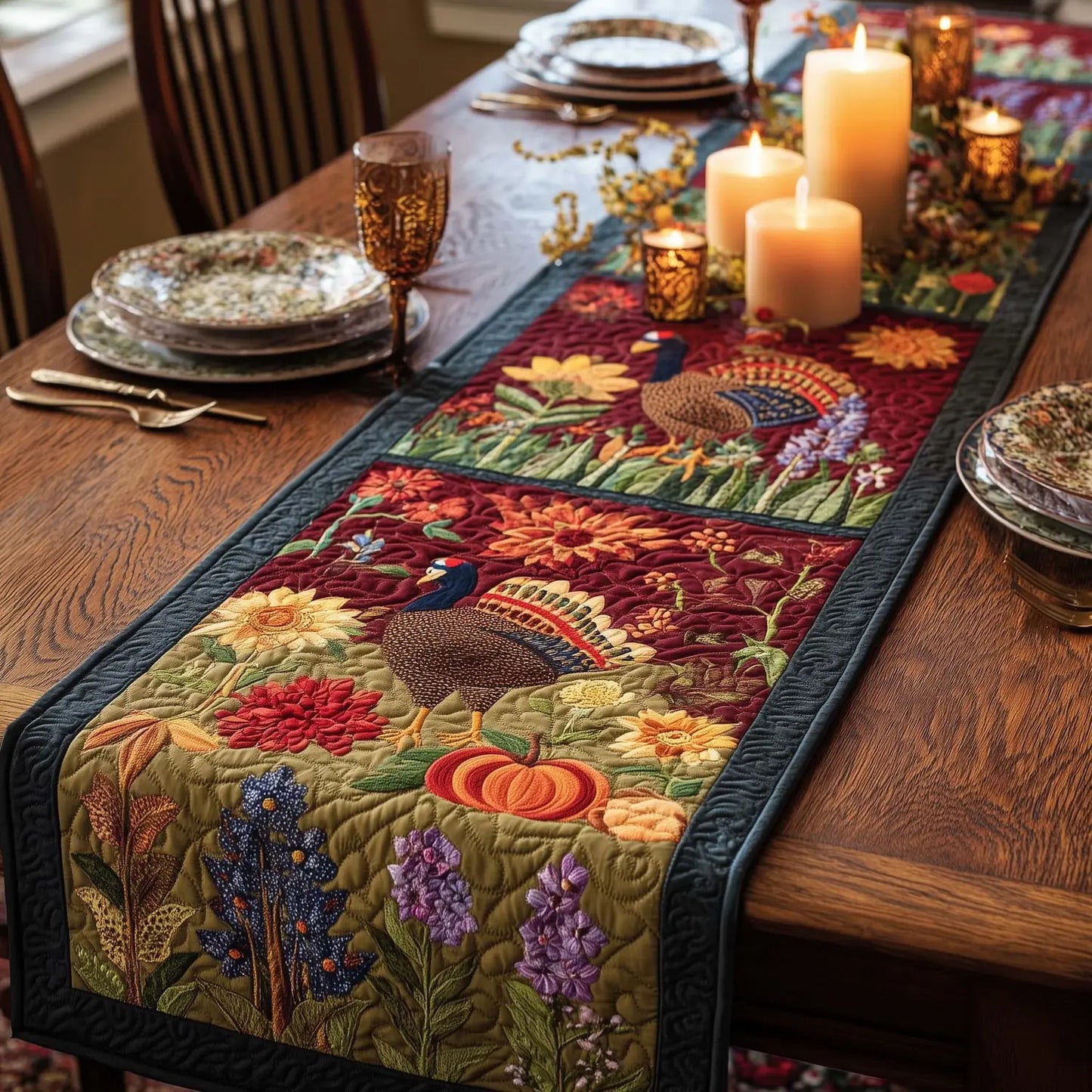 Thankful Spirit Quilted Table Runner