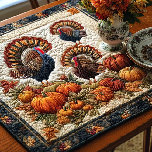 Thanksgiving Parade Quilted Table Topper