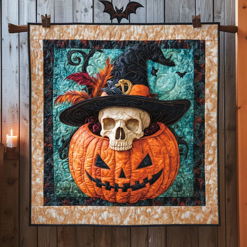 The Bewitched Grin Quilt Blanket