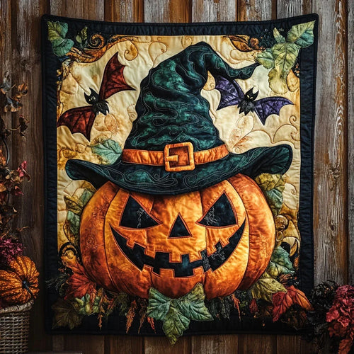 The Bewitched Grin Quilt Blanket