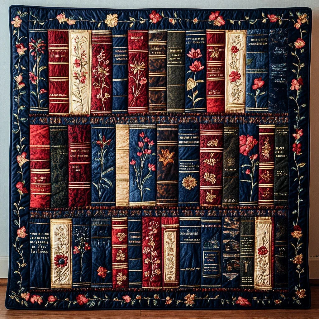 The Bookcase Heirloom Quilt Blanket