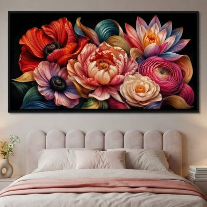 The Bouquet That Learned To Sing Canvas Wall Art