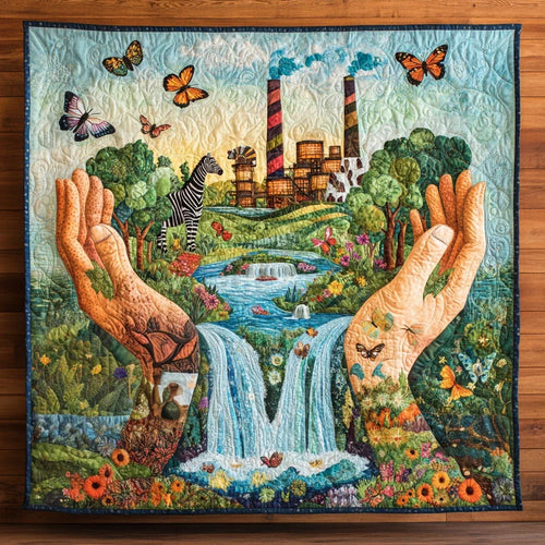The Earth Quilt Blanket