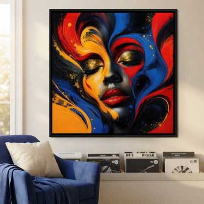 The Face Becomes Emotion Canvas Wall Art