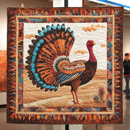 The Feathered Feast Quilt Blanket