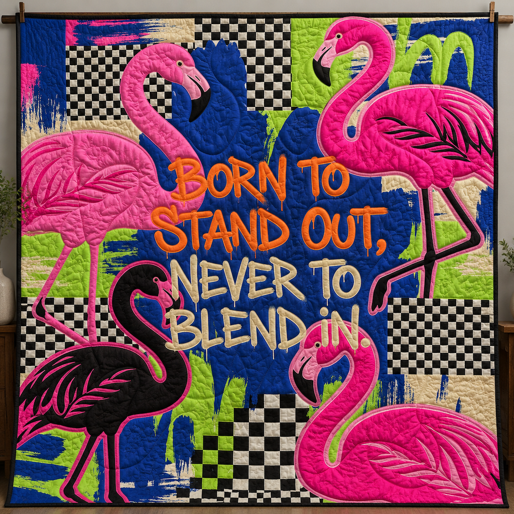 The Flamingo Quilt Blanket - Quilted Blanket by Wild and Way