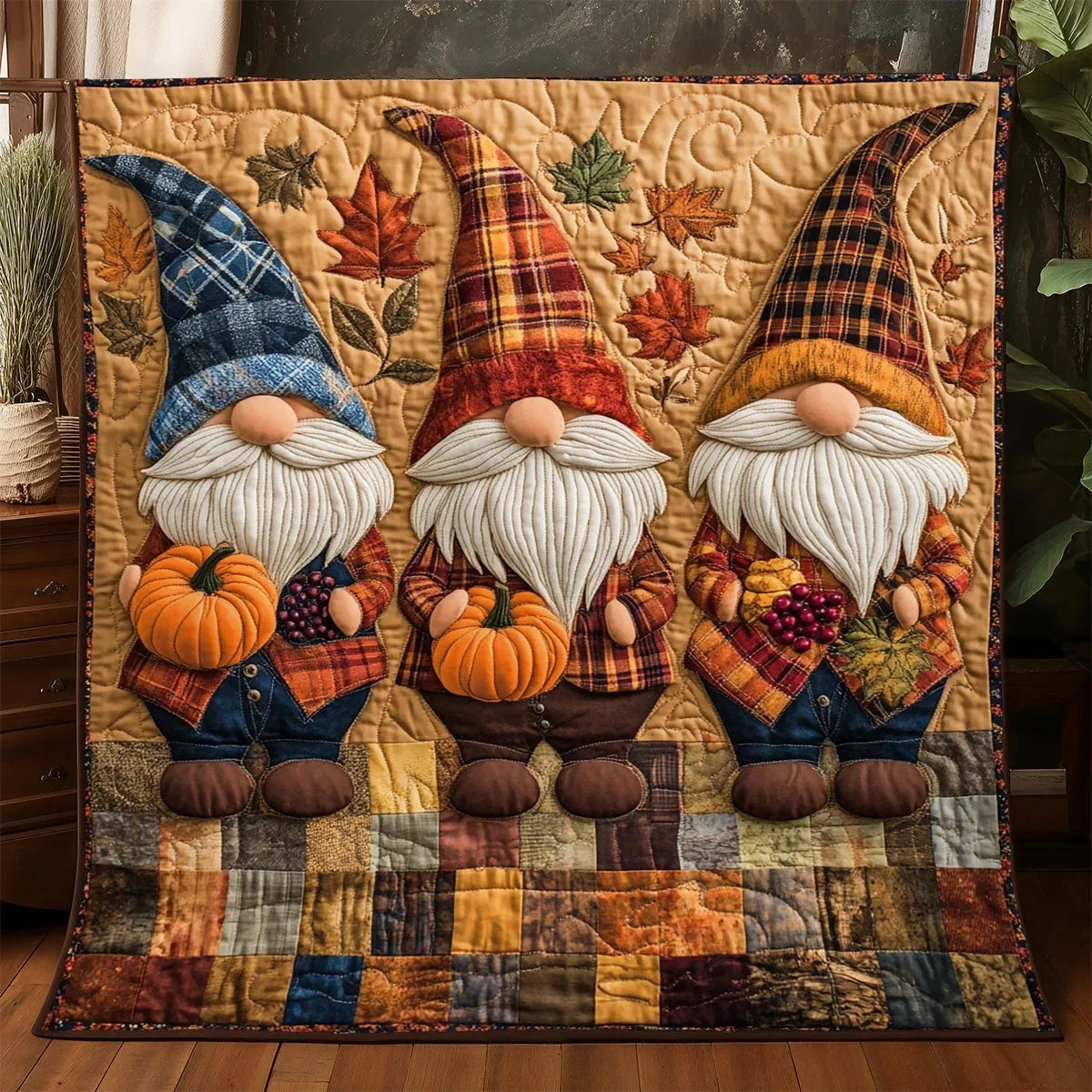 The Gnomewood Quilt Blanket